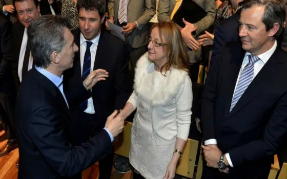 Mauricio Macri, junto a Alicia Kichner