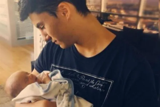 Las tiernas fotos de los hermanos Tinelli