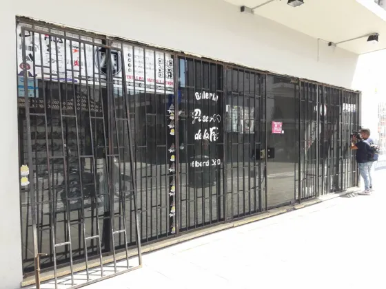 Una galería del pleno centro sufrió un principio de incendio