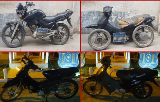 La policía de Orán recuperó cuatro motos con pedido de secuestro