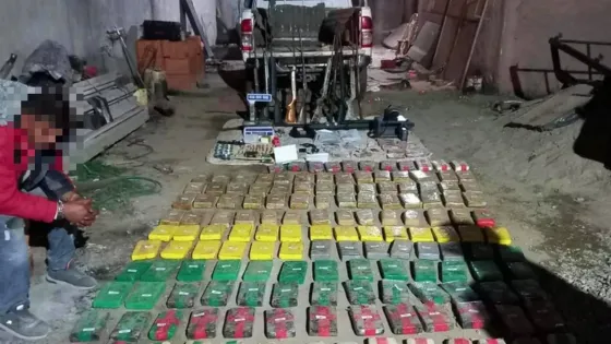 Detuvieron a un hijo de Delfín Castedo con kilos de droga y armas de grueso calibre