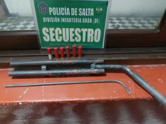 Orán: Andaban armados con una escopeta y gendarmería los detuvo