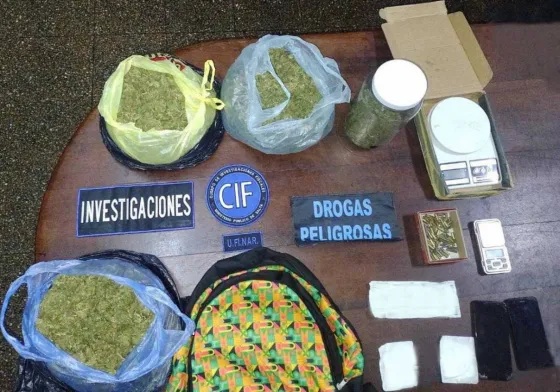 Allanamientos múltiples: Secuestraron alrededor de 13 mil dosis de drogas