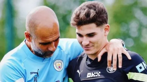 Guardiola: "Julián Álvarez nos deja muy buenas impresiones"