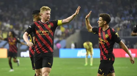 Julián Álvarez debutó en el Manchester City con un triunfazo