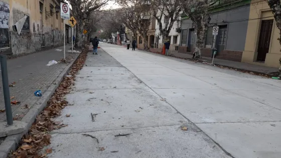 Tras semanas de estar cortada, la calle Santiago del Estero ya está habilitada