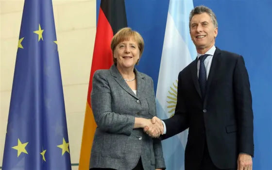 Mauricio Macri y Ángela Merkel