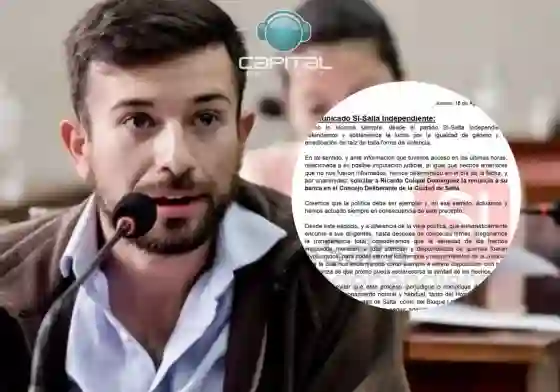 Por violencia de género, "Salta Independiente" pide la renuncia al concejal Colque