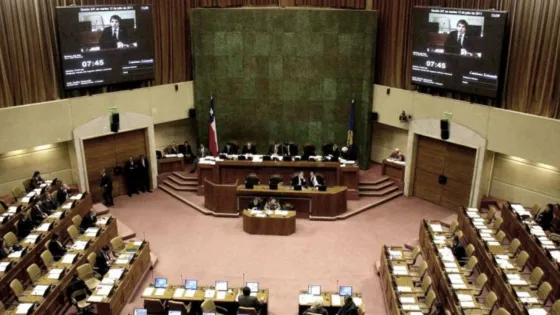 Se agarraron a las piñas en el Congreso de Chile
