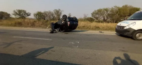 Gendarme volcó su auto, tenía 1,78 grados de alcohol en sangre