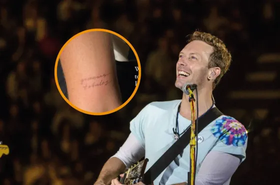 “Gracias totales”: Chris Martin se tatúa en honor a Soda Stereo