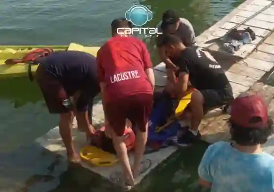 Una mujer se cayó del puente del Dique Cabra Corral