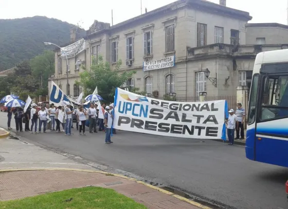 Movilización de trabajadores de la ex Palúdica