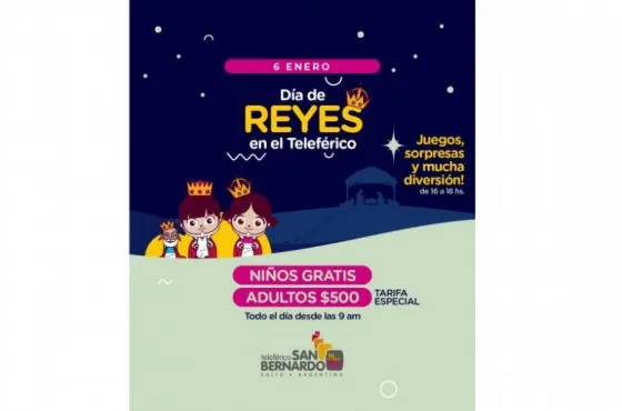 Teleférico gratis para los chicos el Día de Reyes