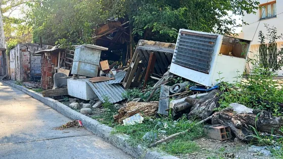Arrojan basura de todo tipo en una calle salteña