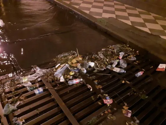 Realizaron un operativo de limpieza de desagües pluviales