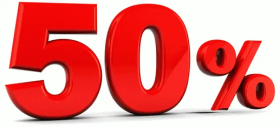 Mañana comienzan el 50% en supermercados