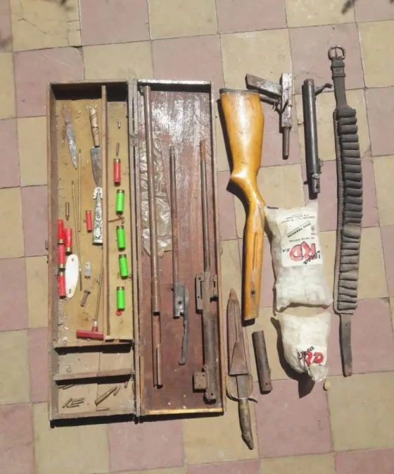 Allanamiento, detención y secuestro de armas en Rosario de la Frontera