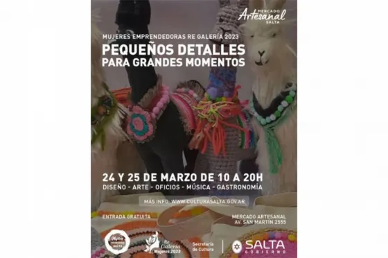 Feria de emprendedores en el Mercado Artesanal de Salta