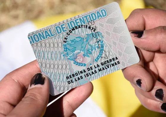 Se oficializó el nuevo diseño de DNI destinado a excombatientes de Malvinas