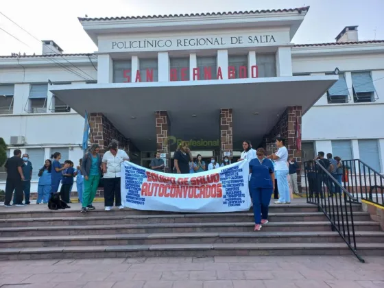 Tras la protesta, Autoconvocados de Salud pasaron a un cuarto intermedio