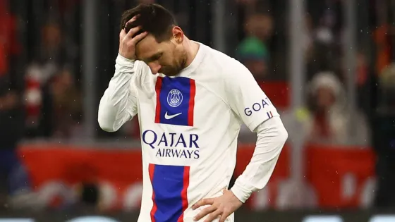 Messi fue sancionado por PSG durante dos semanas