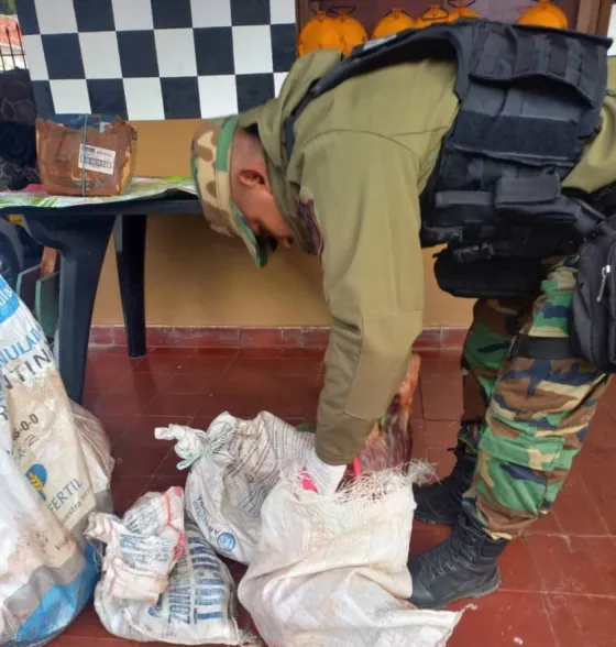 Talapampa: secuestraron 80 kilos de carne no apta para consumo humano
