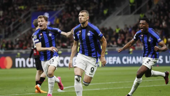 El Inter de Lautaro Martínez venció al Milan en la semifinal de ida