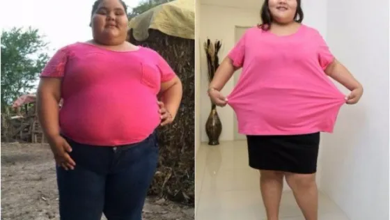 A los 14 bajo 90 kilos por su fiesta de 15