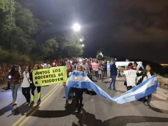 Por la protesta docente, hay un corte total en la subida y bajada Portezuelo