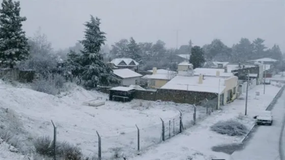 Intenso temporal de nieve en Chubut