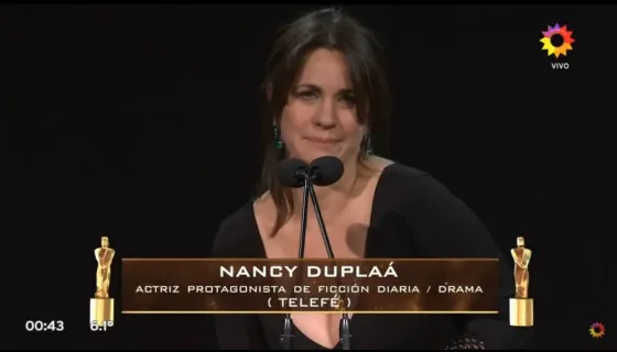 Qué dijo Nancy Dupláa de Macri en sus discurso en los Martín Fierro