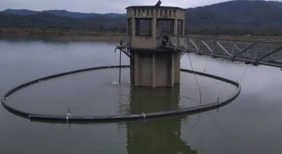 Ejecutan tareas para mejorar la captación en el dique Itiyuro