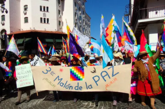 El Tercer Malón por la Paz recogió muestras de apoyo en la ciudad