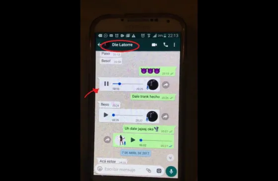 Jaiit difundió un audio hot de Latorre que lo complica. Audio.