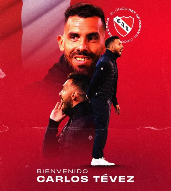 Carlos Tevez será el nuevo entrenador de Independiente