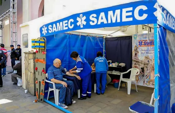 Operativo sanitario del SAMEC por el Triduo del Milagro
