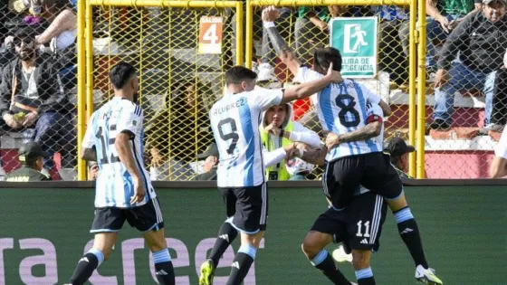 Fútbol champagne: Argentina goleó a Bolivia en La Paz