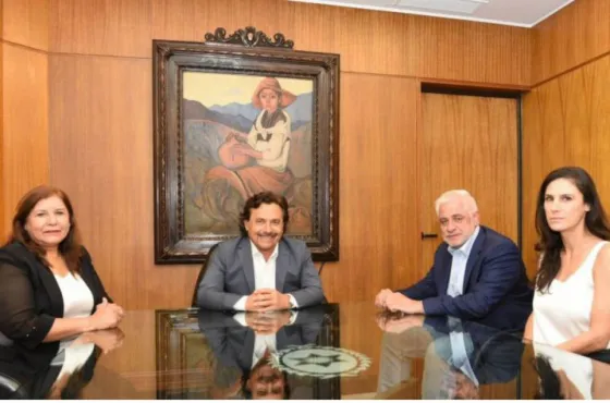 Sáenz recibió a los electos Pablo Outes y Yolanda Vega