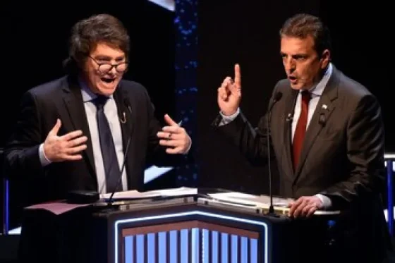Debate presidencial entre Massa y Milei: definen temas, uso de machetes y planos televisivos