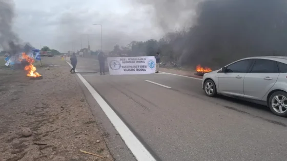 Vigiladores privados cortan la Ruta 50 en el acceso a Orán