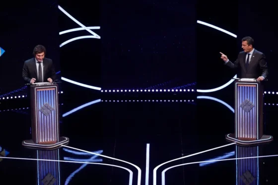 Sergio Massa y Javier Milei se cruzaron en el último debate presidencial