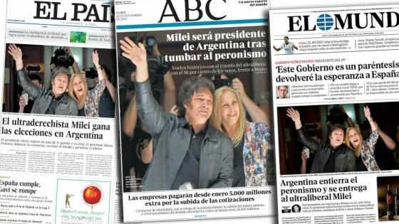 La mirada de los diarios del mundo sobre el triunfo de Javier Milei