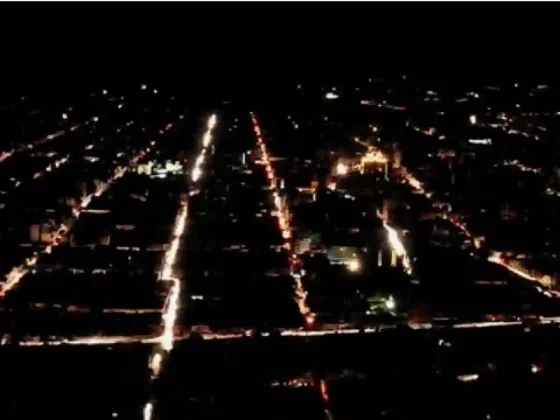 Algunos barrios quedaron sin luz durante la noche del lunes