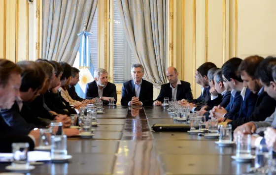 Macri reunido con ministros de la nación