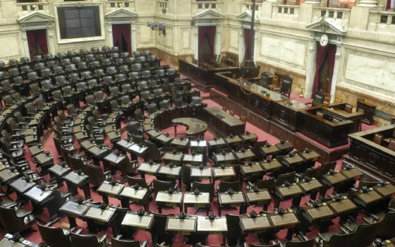 Recinto de la Cámara de Diputados de la Nación
