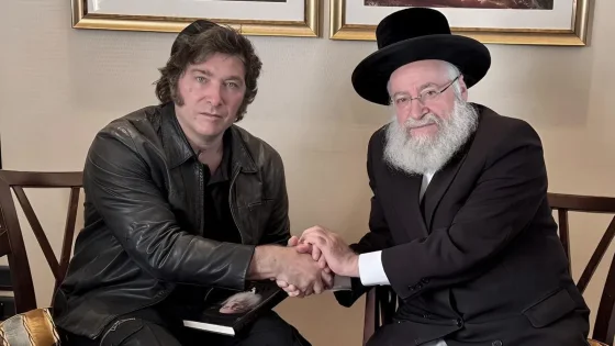 Milei visitó el Kibutz Nir Oz, población que sufrió el ataque de Hamas