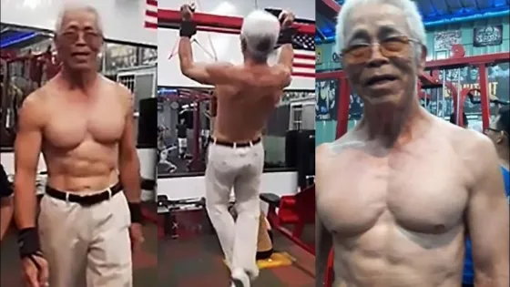 El abuelo más fuerte del mundo se encuentra en Taiwan. Video