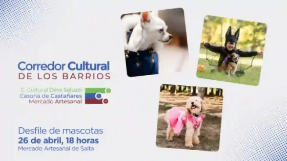 Desfile de mascotas en el Mercado Artesanal