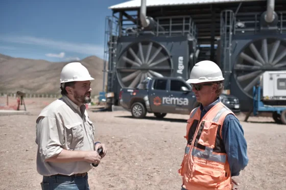 Avanza la construcción de la planta compresora de gas en Río Las Burras
